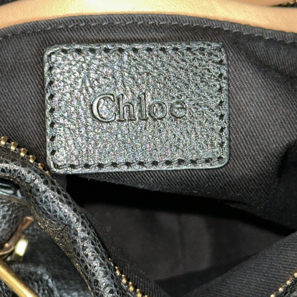 Chloe Paraty Black‎ Leather Handbag - Picture 8 of 10